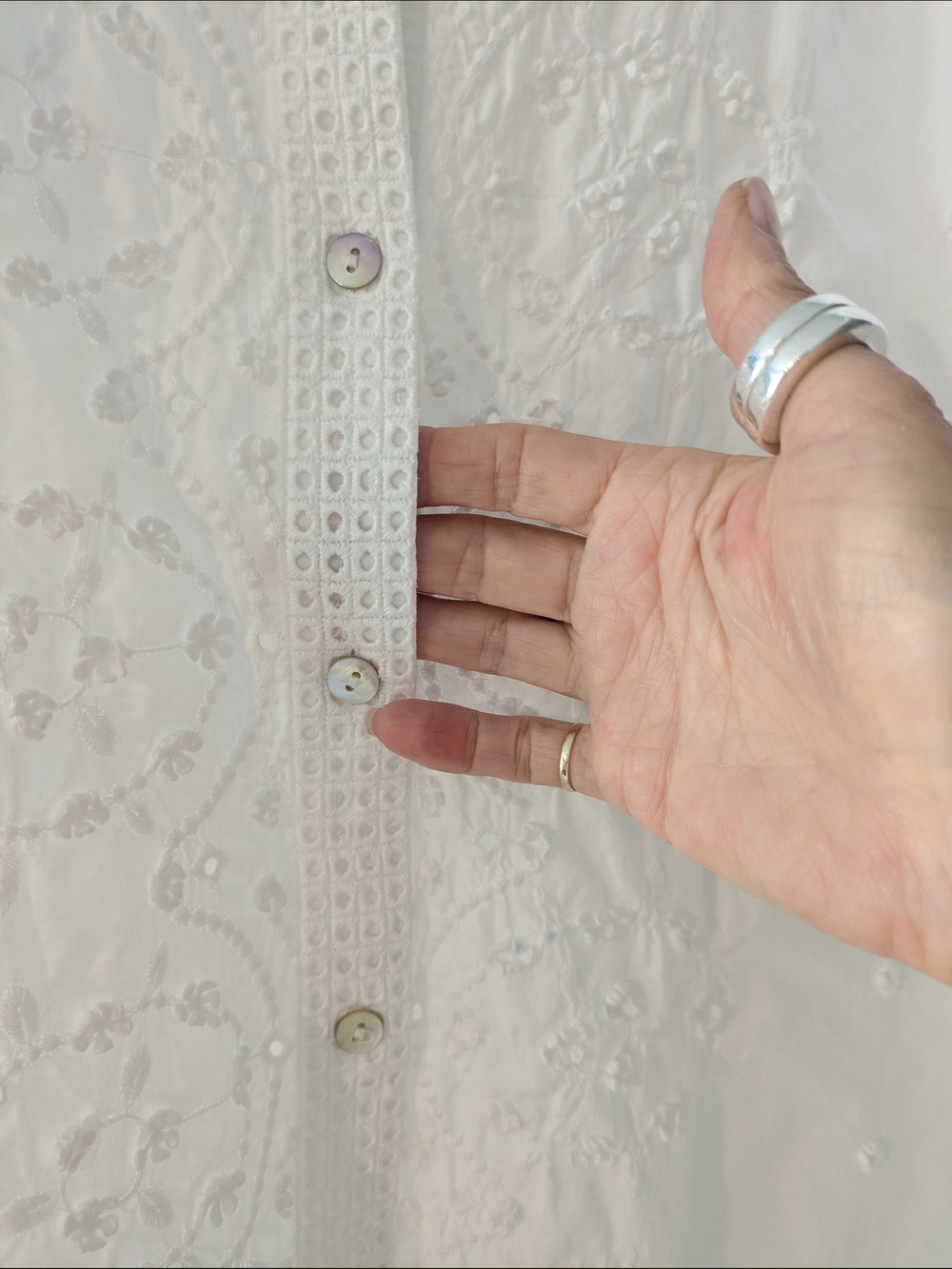 J. Jill White Button-Front Shirt - Picture 6 of 11